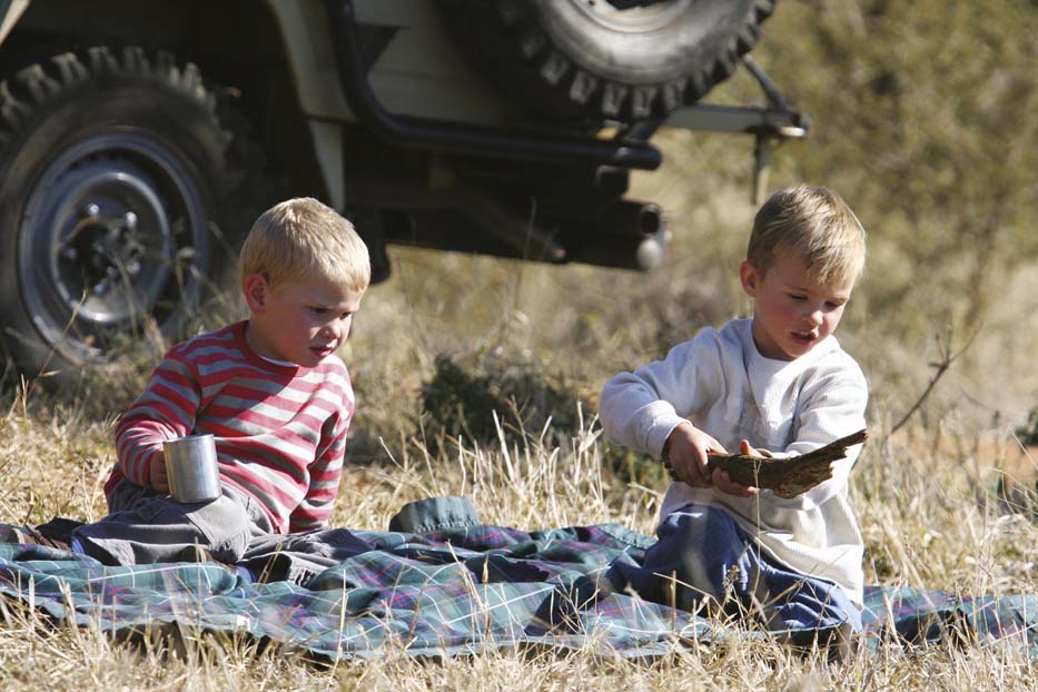 kids on safari